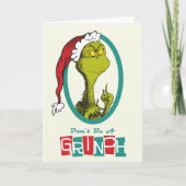Dr. Seuss | Grinch Feestdagen Kaart (Voorkant)