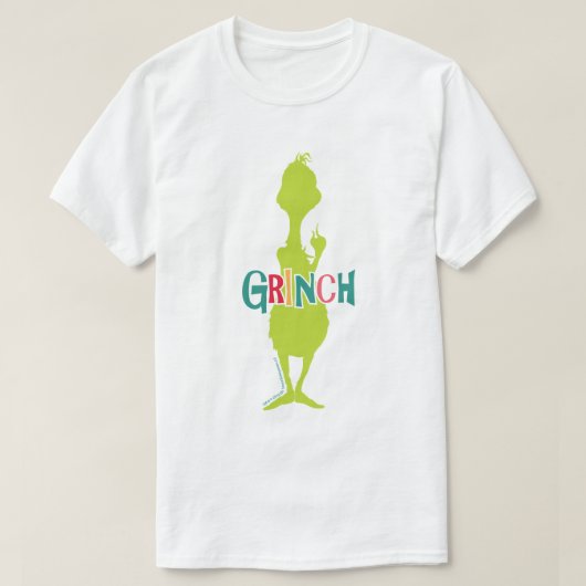 Dr. Seuss | Grinch - Groene Silhouet T-shirt (Design voorkant)
