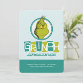 Dr. Seuss | Grinch Groeten Kaart (Staand voorkant)