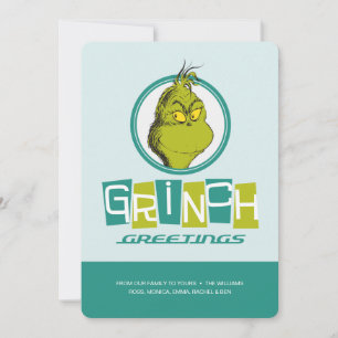 Dr. Seuss Grinch Groeten Kaart