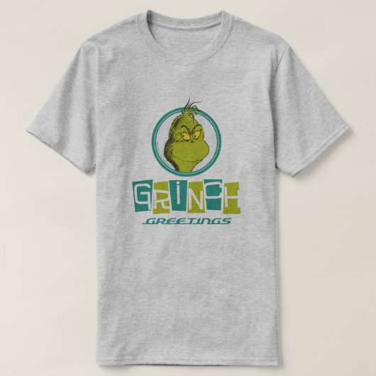 Dr. Seuss | Grinch-groeten T-shirt (Design voorkant)