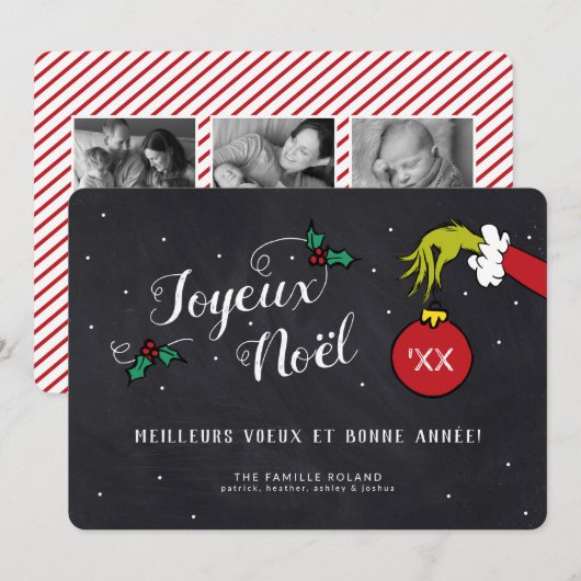 Dr. Seuss | Grinch - Joyeux Noël Foto (Voorkant / Achterkant)