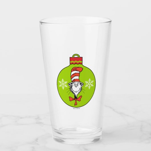 Dr. Seuss | Grinch | Kat in de Hoed Ornament Glas (Voorkant)