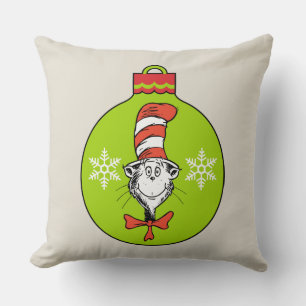 Dr. Seuss Grinch Kat in de Hoed Ornament Kussen