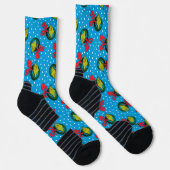 Dr. Seuss | Grinch | Kerstkrans Patroon Sokken (Rechts)