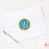 Dr. Seuss | Grinch | Kerstmis Braden Beest Ronde Sticker (Envelop)