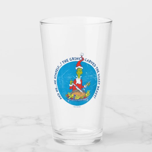 Dr. Seuss | Grinch | Kerstmis Roast Beest Glas (Voorkant)