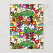 Dr. Seuss | Grinch kleurrijk patroon Briefkaart (Voorkant)