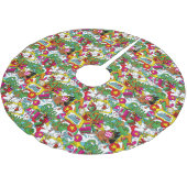 Dr. Seuss | Grinch kleurrijk patroon Kerstboom Rok (Gekanteld)