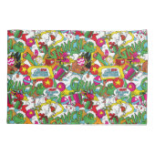 Dr. Seuss | Grinch kleurrijk patroon Kussensloop (Achterkant-Links)