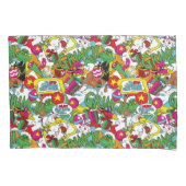 Dr. Seuss | Grinch kleurrijk patroon Kussensloop (Voorkant-Links)