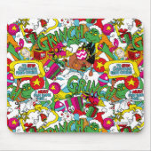 Dr. Seuss | Grinch kleurrijk patroon Muismat (Voorkant)