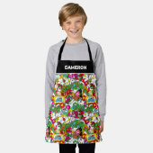 Dr. Seuss | Grinch kleurrijk patroon Schort (Gedragen)