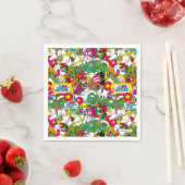 Dr. Seuss | Grinch kleurrijk patroon Servet (Insitu)