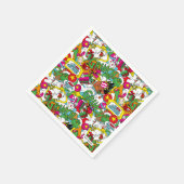 Dr. Seuss | Grinch kleurrijk patroon Servet (Hoek)