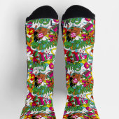 Dr. Seuss | Grinch kleurrijk patroon Sokken (Top)