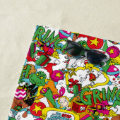 Dr. Seuss | Grinch kleurrijk patroon Strandlaken (In situ)