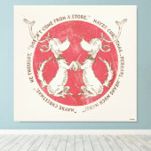 Dr. Seuss | Grinch | Max - Kerstcitaat Canvas Afdruk (Insitu (Houten vloer))