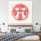 Dr. Seuss | Grinch | Max - Kerstcitaat Canvas Afdruk (Insitu (Slaapkamer))