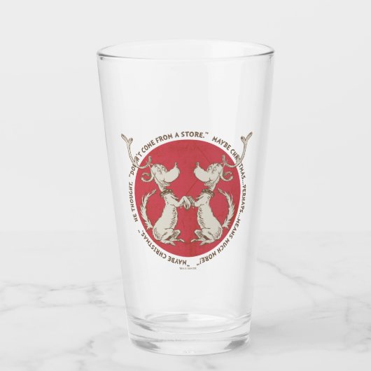 Dr. Seuss | Grinch | Max - Kerstcitaat Glas (Voorkant)