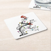 Dr. Seuss | Grinch | Ondeugende kat in het Pet Kartonnen Onderzetters (Schuin)