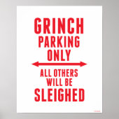 Dr. Seuss | Grinch Parkeren alleen Poster (Voorkant)