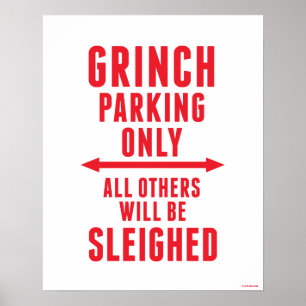 Dr. Seuss   Grinch Parkeren alleen Poster