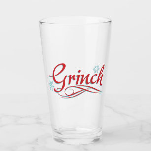 Dr. Seuss   Grinch - Rood en Blauw Script Glas