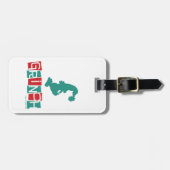 Dr. Seuss | Grinch - rood en groen Bagagelabel (Voorkant horizontaal)