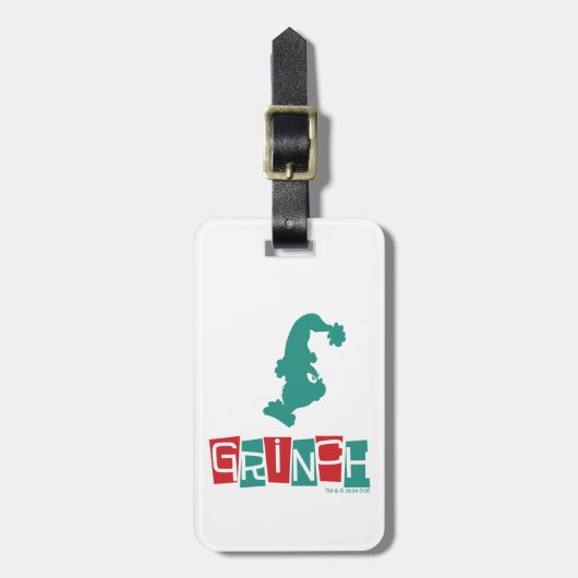 Dr. Seuss | Grinch - rood en groen Bagagelabel (Voorkant verticaal)