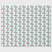 Dr. Seuss | Grinch - rood en groen Cadeaupapier (Vlak)