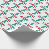 Dr. Seuss | Grinch - rood en groen Cadeaupapier (Hoek)