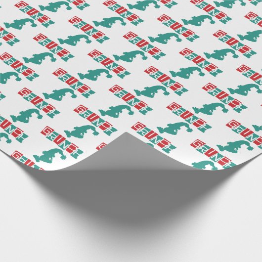 Dr. Seuss | Grinch - rood en groen Cadeaupapier (Hoek)