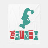 Dr. Seuss | Grinch - rood en groen Fleece Deken (Voorkant)