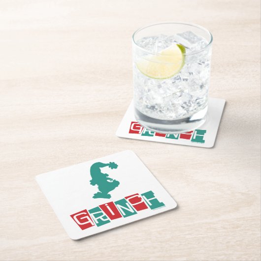 Dr. Seuss | Grinch - rood en groen Kartonnen Onderzetters (Insitu)