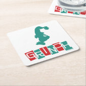 Dr. Seuss | Grinch - rood en groen Kartonnen Onderzetters (Schuin)