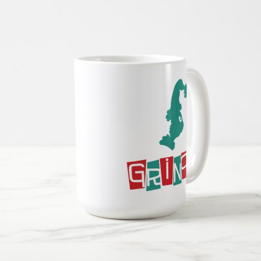 Dr. Seuss | Grinch - rood en groen Koffiemok (Voorkant rechts)