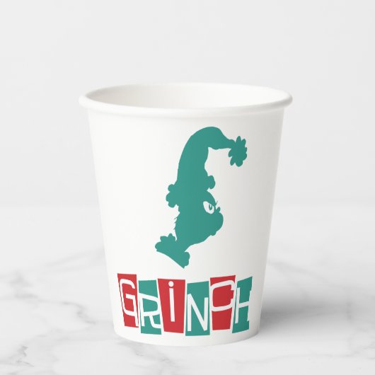 Dr. Seuss | Grinch - rood en groen Papieren Bekers (Voorkant)