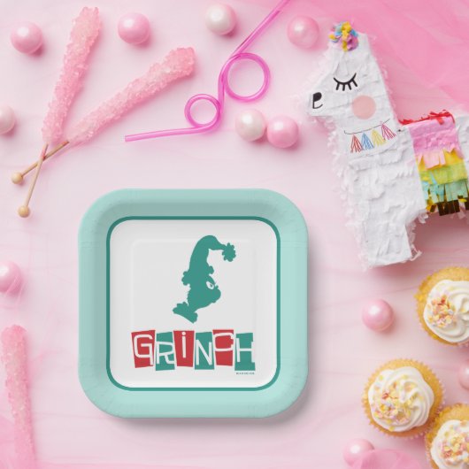 Dr. Seuss | Grinch - rood en groen Papieren Bordje (Feest)