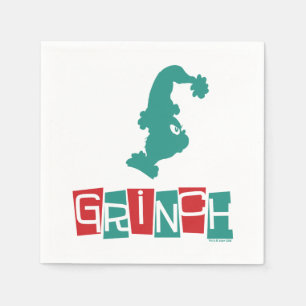Dr. Seuss   Grinch - rood en groen Servet
