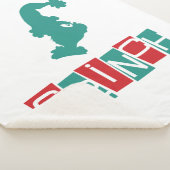 Dr. Seuss | Grinch - rood en groen Sherpa Deken (3/4)