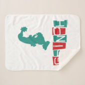 Dr. Seuss | Grinch - rood en groen Sherpa Deken (Voorkant (horizontaal))