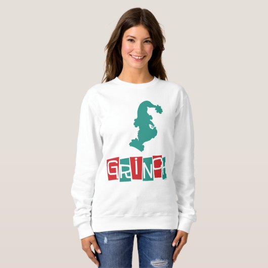 Dr. Seuss | Grinch - rood en groen Trui (Voorkant volledig)