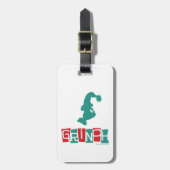Dr. Seuss | Grinch - Rood & Groen Bagagelabel (Voorkant verticaal)