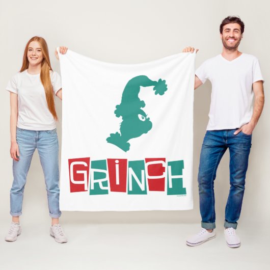 Dr. Seuss | Grinch - Rood & Groen Fleece Deken (In situ)