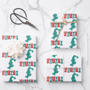 Dr. Seuss Grinch - Rood & Groen Inpakpapier Vel
