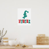 Dr. Seuss | Grinch - Rood & Groen Poster (Keuken)