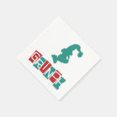 Dr. Seuss | Grinch - Rood & Groen Servet (Hoek)
