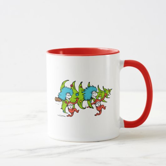 Dr. Seuss | Grinch | Thing One Thing Kerstmis Mok (Rechts)