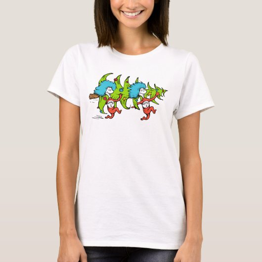 Dr. Seuss | Grinch | Thing One Thing Kerstmis T-shirt (Voorkant)